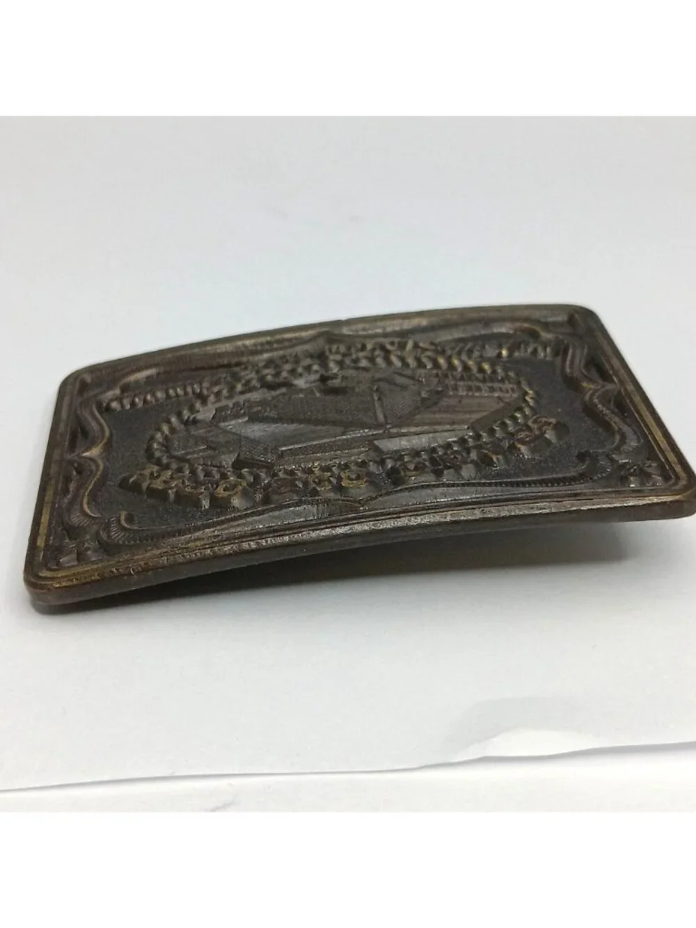 Grand Ole Opry Brass Belt Buckle Nashville Tennessee Vintage Oden Inc